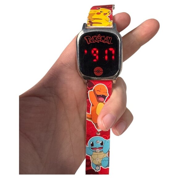 Pokemon 2022 Led Touch Screen Watch With Metallic Silver Bezel GAME FREAK‎ - Picture 2 of 3